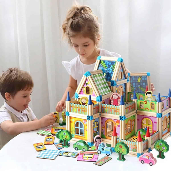 Đồ chơi cho bé 4 tuổi ghép hình ngôi nhà