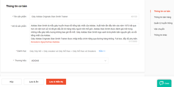 kinh nghiệm bán hàng trên shopee Người bán nên mô tả sản phẩm cụ thể và chi tiết nhất