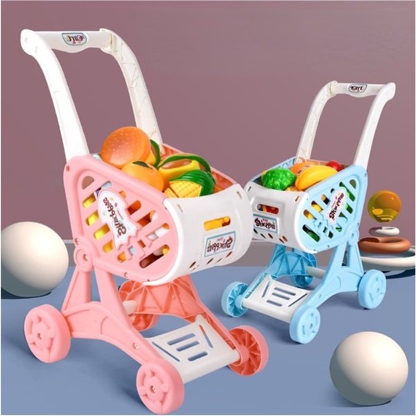 kho sỉ đồ chơi montessori Xe đẩy đồ vật hỗ trợ con vận động và giữ thăng bằng tốt